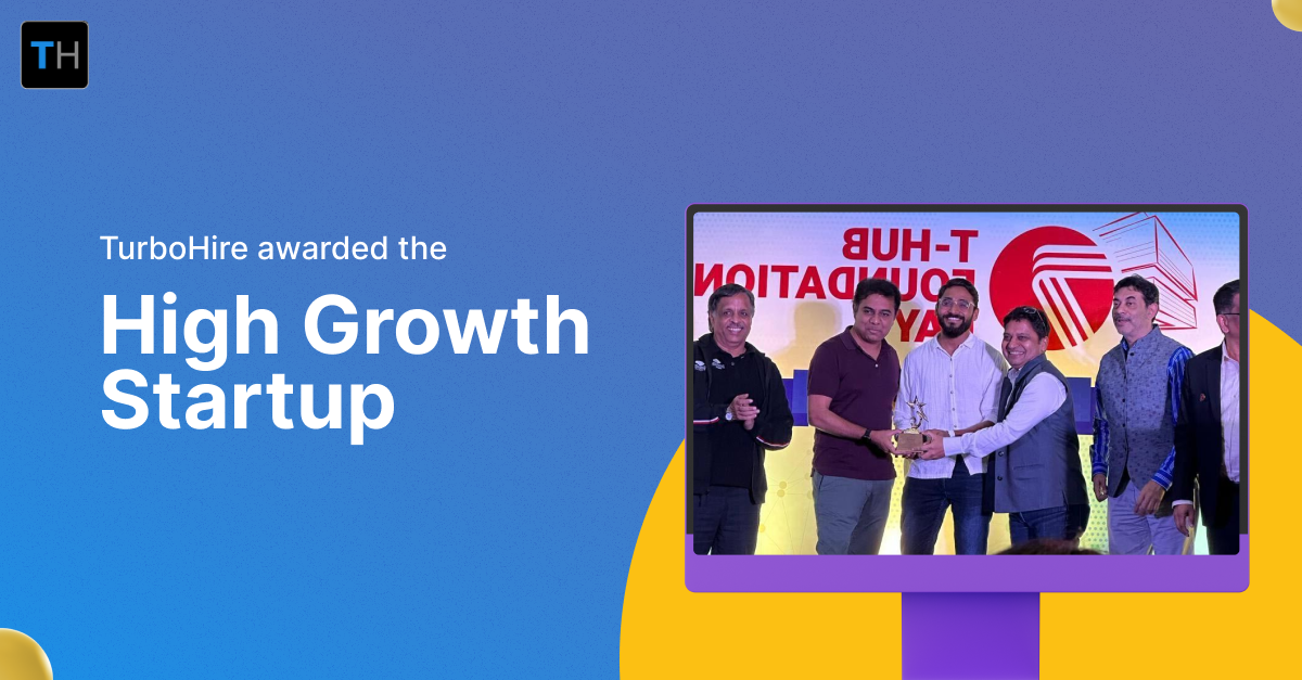 TurboHire awarded as the High Growth Startup 