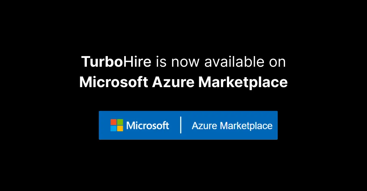 TurboHire is now available on Microsoft Azure Marketplace